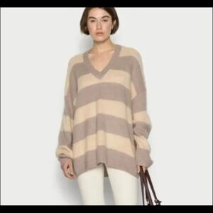 ALLSAINTS Lou V Neck Italian Yarn Sweater Small